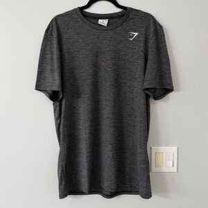 Gymshark Gray Performance T-Shirt Size XL Athletic Workout Tee (A6)